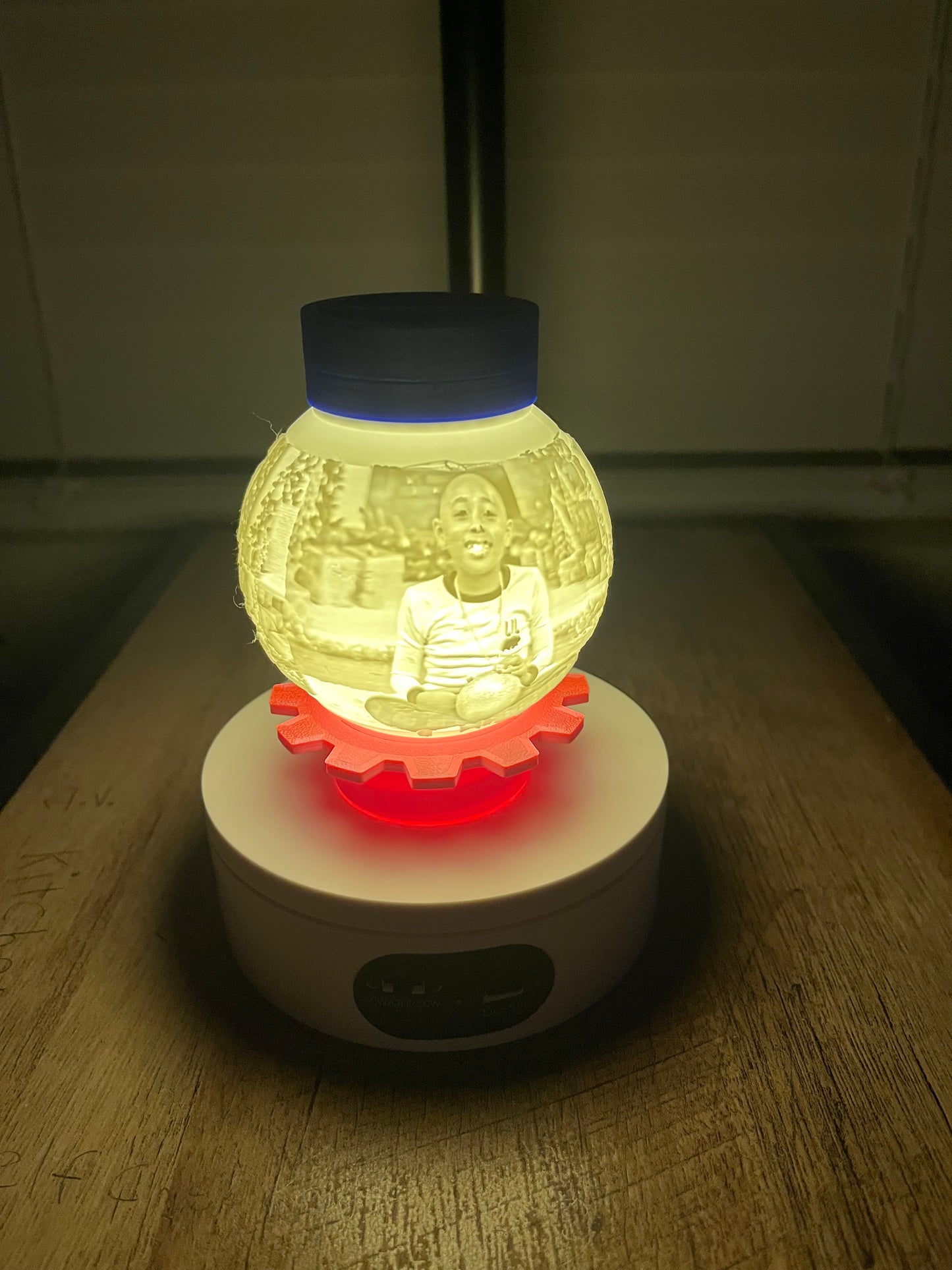 Personalized 3D Printed Lithophane Ornaments (Set of 2)