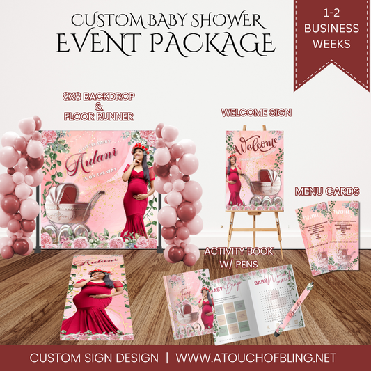 Custom Baby Shower Event Package Custom Baby Shower Event Package