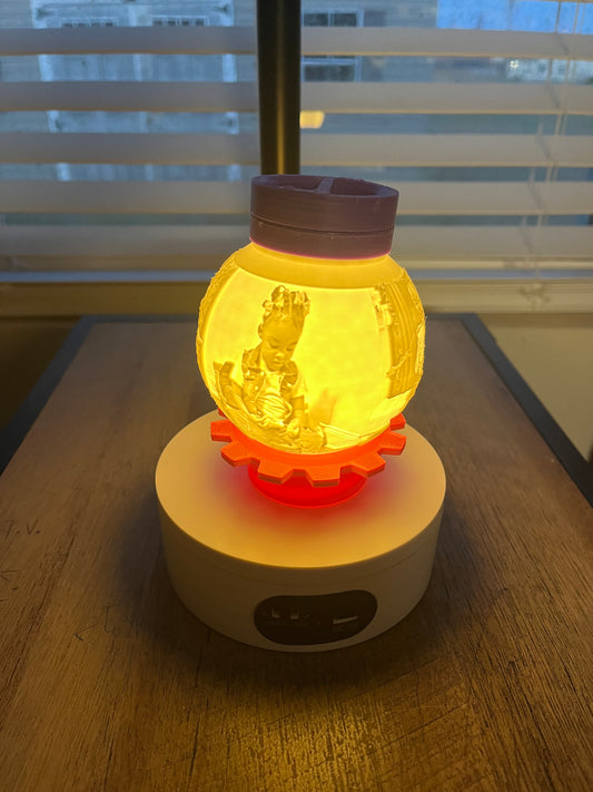 Personalized 3D Printed Lithophane Ornaments (Set of 2) Personalized 3D Printed Lithophane Ornaments (Set of 2)