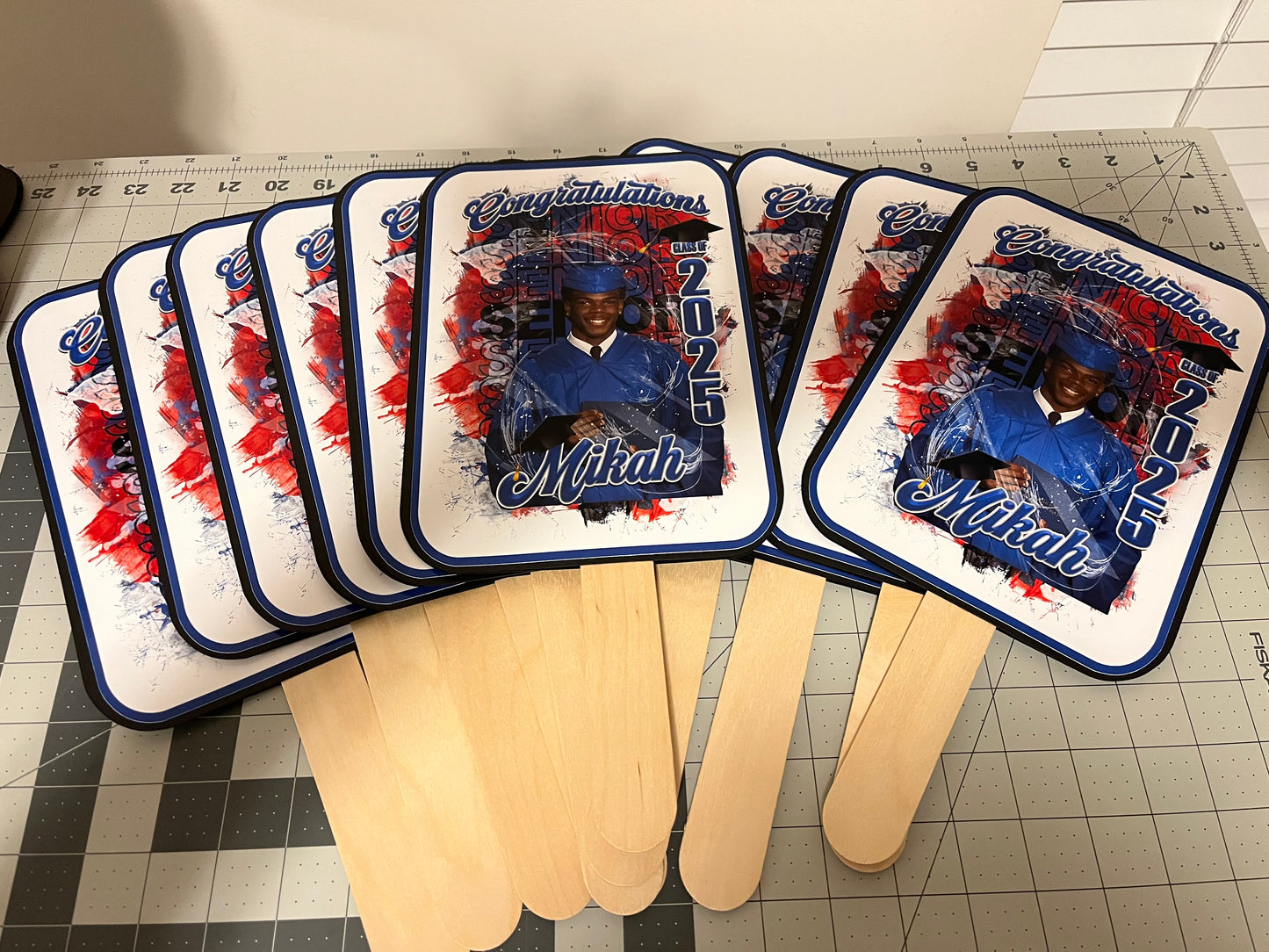 Grad Fans (Set of 5)