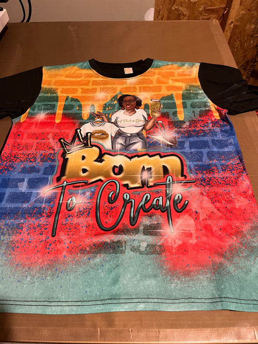 Create Your Own Center Print Shirt w/ Black Sleeves Create Your Own Center Print Shirt w/ Black Sleeves