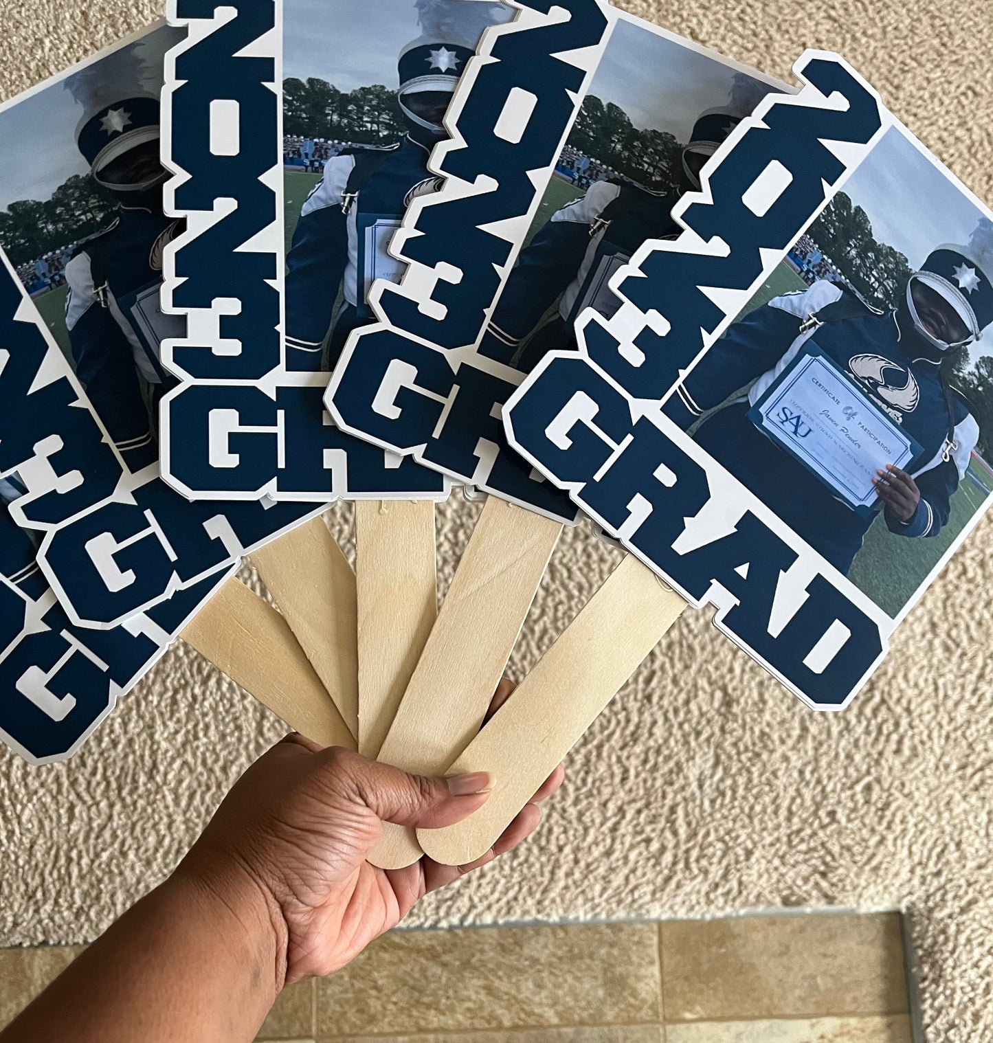 Grad Fans (Set of 5)