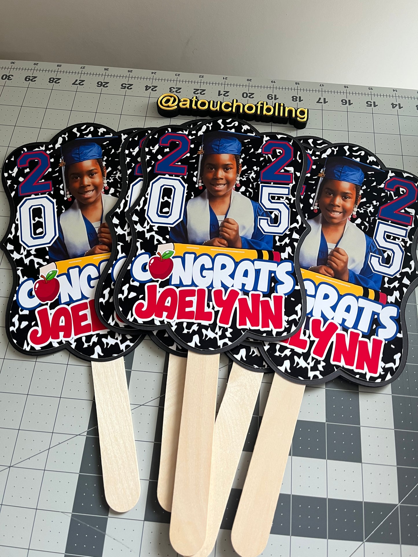 Grad Fans (Set of 5)