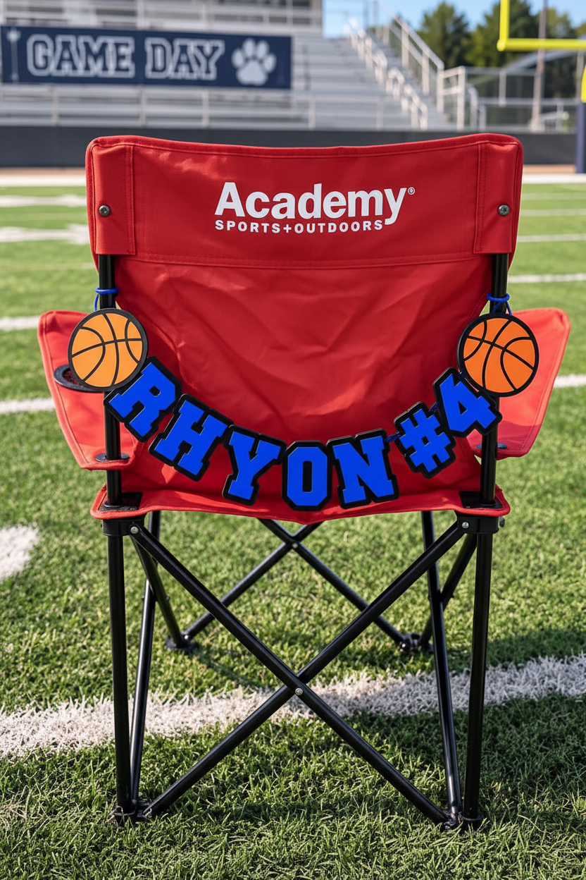 Sport Chair Charm – RHYON #4 Basketball Red Chair