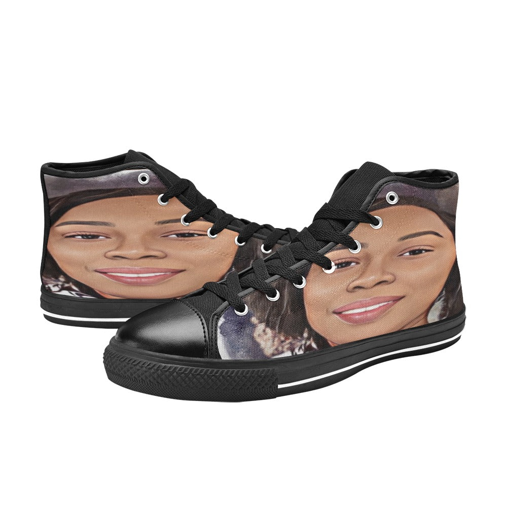 Custom Women's Classic High Top Canvas Shoes